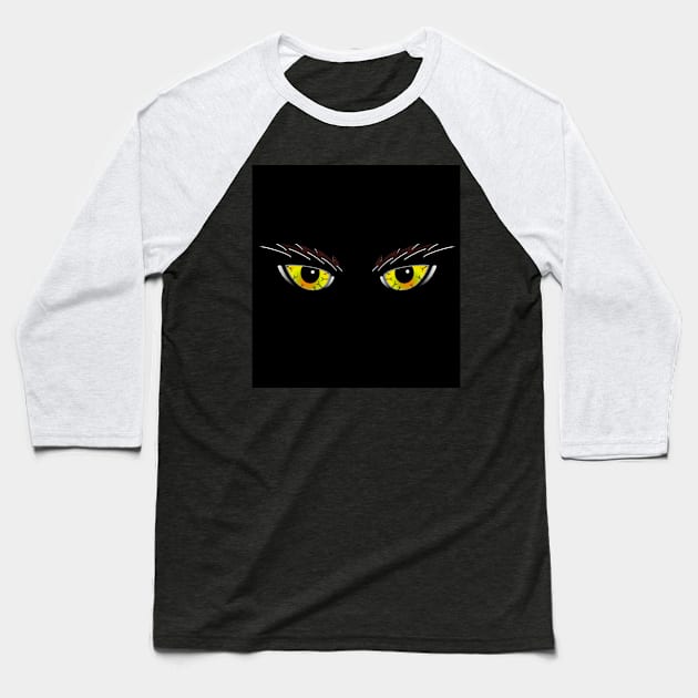 eyes Baseball T-Shirt by EmaUness1art